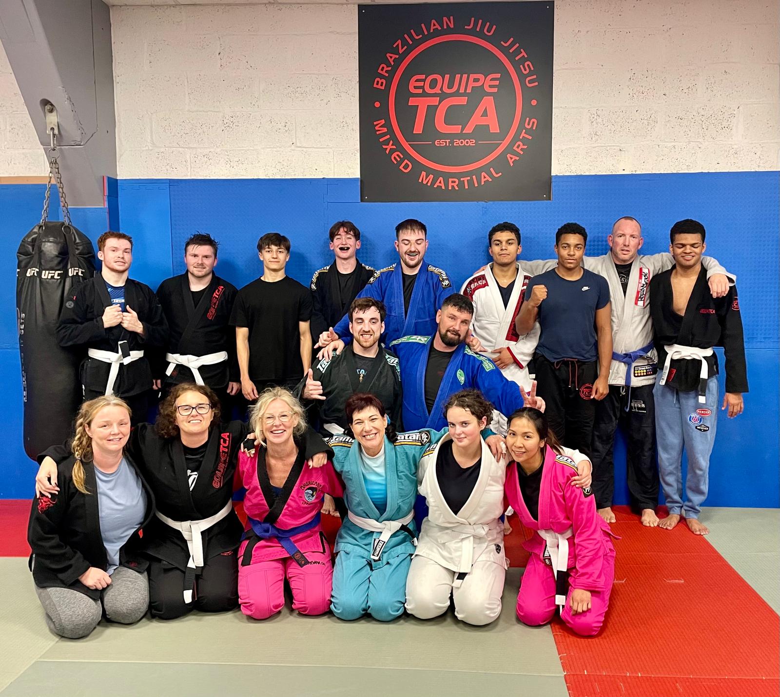 members of the combat academy join RNC students for a group photo